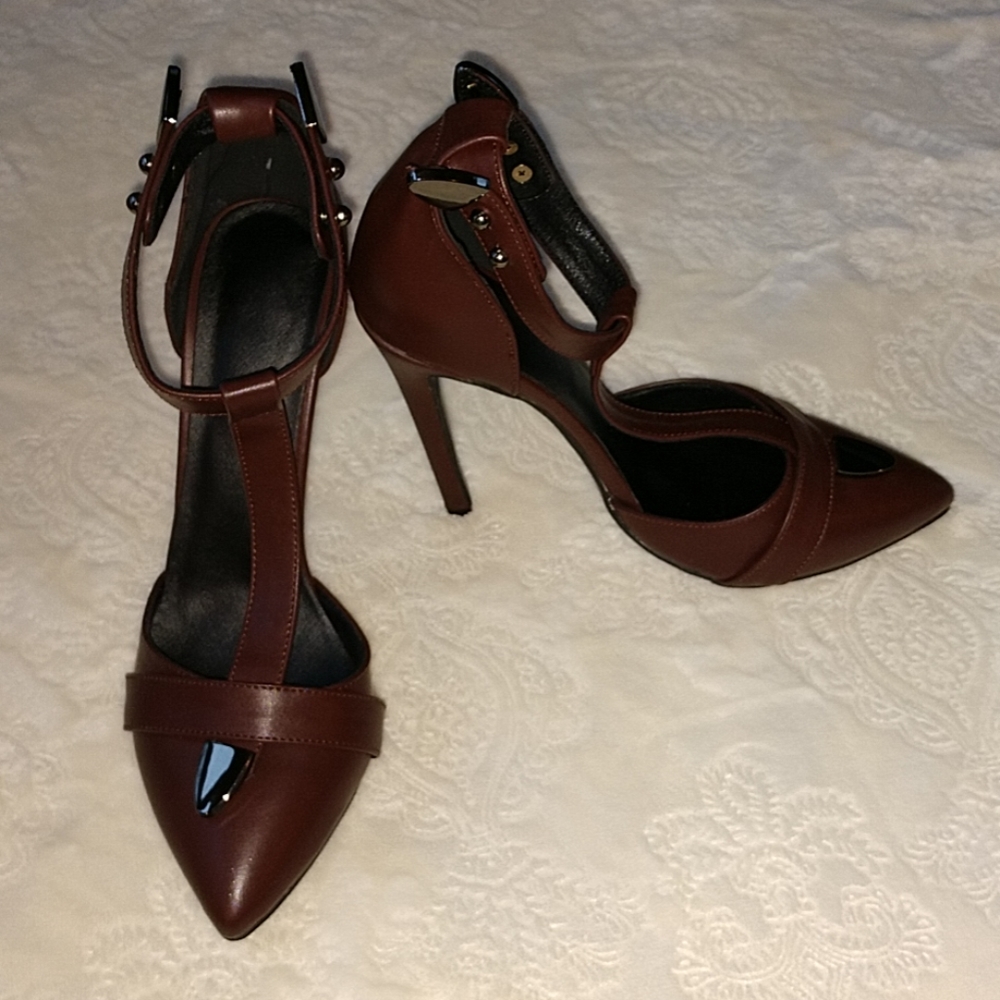 Sexy Coffee Brown Stiletto Heels